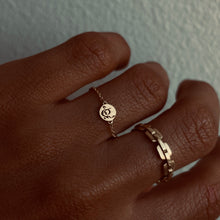 Load image into Gallery viewer, Tiny Gold Coin Arabic Spirit Name, Ring