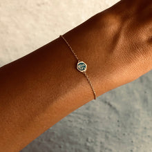 Load image into Gallery viewer, Yara Turquoise Enameled Spirit, Yellow Gold Bracelet