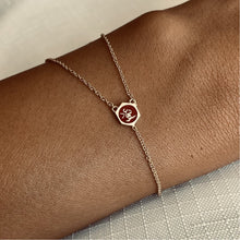 Load image into Gallery viewer, Alanoud Rouge Enameled Bracelet, Arabic Spirit Name