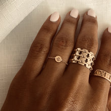 Load image into Gallery viewer, Tiny Gold Coin Arabic Spirit Name, Ring