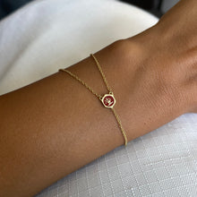 Load image into Gallery viewer, Alanoud Rouge Enameled Bracelet, Arabic Spirit Name