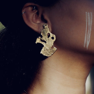 J's Earrings Gold Dipped