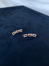 Load image into Gallery viewer, M9 Climber Earrings, Rose Gold and Diamonds
