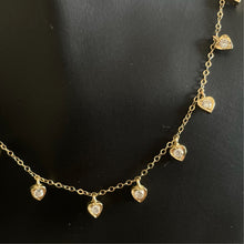 Load image into Gallery viewer, Heart Station Necklace
