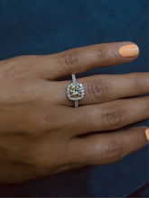 Load image into Gallery viewer, Double the Prongs, with Yellow Diamond
