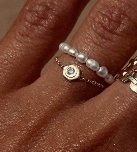 Daily Anchor Parts Diamond Ring