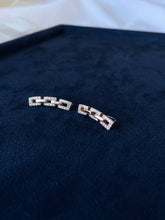 Load image into Gallery viewer, M9 Climber Earrings, Rose Gold and Diamonds
